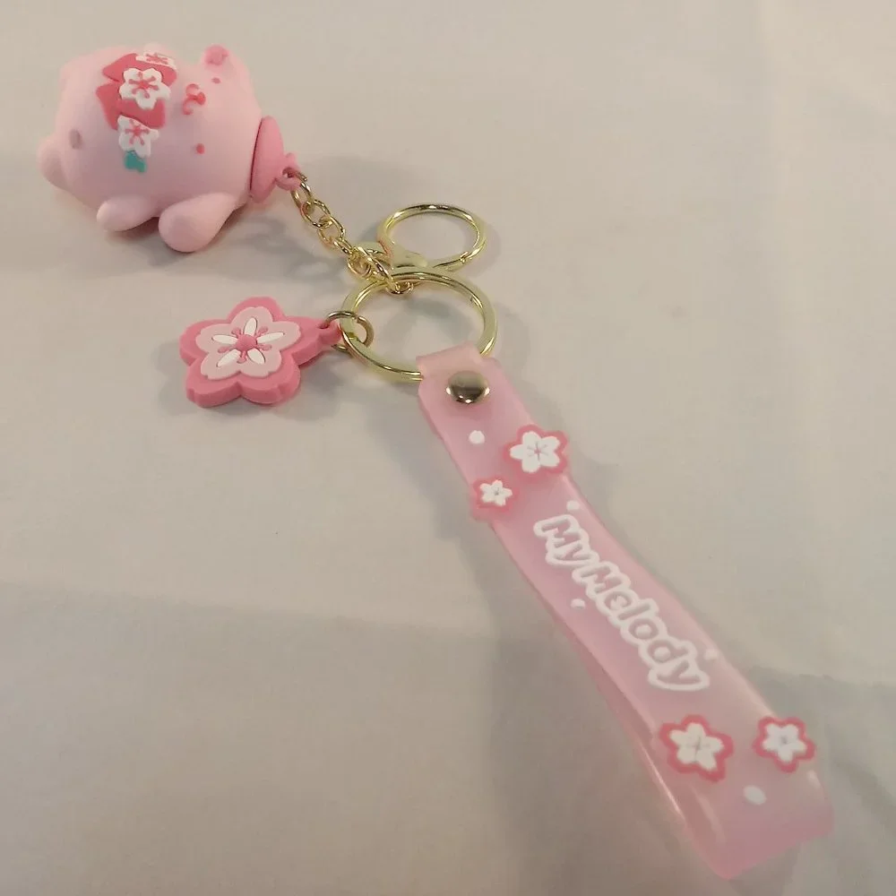 My Melody Pompompurin Key Chain Key Ring Cute Figurine Character Keychain
